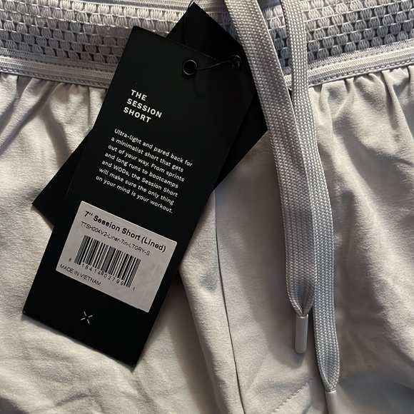 NWT Ten Thousand Light Grey Session Short (Liner) 7" Size Small - Picture 5 of 5